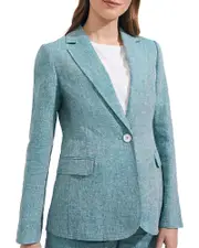 Hobbs London Flax Linen Mirabel Jacket