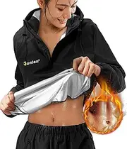 Junlan Sauna Suit for Women Sweat Sauna Pants Sweat Jacket