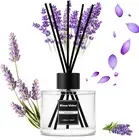 Lavender Reed Diffuser Set 120ml Aromatherapy for Office Bedroom Stress Relief