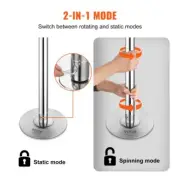 Portable Adjustable Dancing Pole Heavy Duty Stainless Steel Fitness Kit Silver