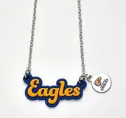 AFL West Coast Eagles Script Necklace