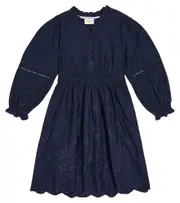 [Scotch & Soda Kids] Scotch & Soda Kids Embroidered cotton dress Y 12 blue
