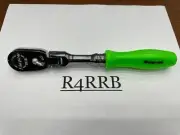 Snap-on Tools USA NEW 3/8" Drive GREEN HARD Handle Flex Head Ratchet FHFD80AG