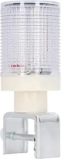 Respicefinem High Performance LED Solar Warning Lamp for Night Road Construction with Red Blue Flashing Alarm and Solar Panel Strobe Light Durable PVC Housing Bright Led Beads