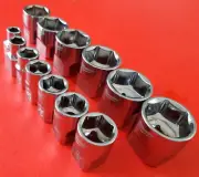 NEW Milwaukee Tools 3/8" Drive 13 Piece Shallow SAE 1/4 - 1" Chrome Socket Set
