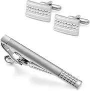 [KUHBDIE] Men's Business Tie Clip Cuff Link Set Collar Clip French Cuff Link Cuff Stud
