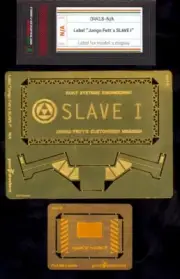 Green Strawberry Models JANGO FETT'S SLAVE I NAMEPLATE Photo Etch Set
