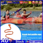 Kayak Paddle Leash Elastic Canoe Leash Portable Kayak Accessories (Orange) AU