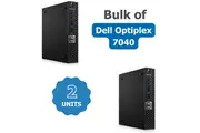 Bulk of 2x Dell OptiPlex 7040 Micro Desktop i5-6500T 2.5GHz 8GB RAM 256GB SSD + Wi-Fi | Refurbished (Grade A)
