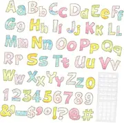 Veemoon 1 Set Watercolor Letter for Classroom Home Decoration Die Cut Letters for Bulletin Boards Creative Wall Art for Playrooms Nurseries Offices