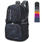40/50L Lightweight Packable Backpack for Hiking Traveling 40L Black Camo