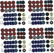 4sets Versatile Sanding 3mm 6mm Shaft Support Pads Fine Grit Sandpapers (36-3000 Grit) for Orbital Sander Drill and Die Grinder 300pcs*4