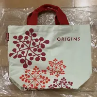 在飛比找蝦皮購物優惠-Origins品木宣言米白雙面圖案購物袋*1只-小提袋/環保
