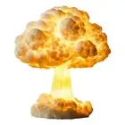 Mushroom Cloud Desk Lamp Iconic Shape Handmade 3d Unique Blast