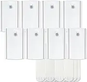 Universal Frame Hanger, 8 Hooks + 16 Adhesive Strips, Heavy Duty No Nail Damage-Free Hanging for Pictures, Mirrors, Art
