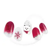 Dashing Diva Glaze Holiday Nail Strips - Cranberry Kringle | Works with Any...