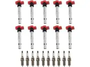 TRQ 95SV19J Ignition Coil and Spark Plug Kit Fits 2007-2011 Audi S6 5.2L V10 (for: Audi)