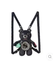 SPRAYGROUND MONEY CHECK GREY BEAR CUB MINI BACKPACK
