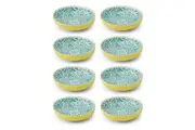 8PK Mikasa Geometric Ceramic Bowl Salad Serving Round Dinnerware 21cm Yellow BLU