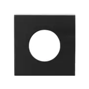 Lockwood Matt Black Velocity Small Rose Escutcheon