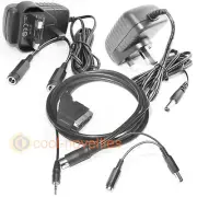 AMSTRAD CPC 6128 TV CONNECTION KIT - PSU ADAPTERS & RGB SCART CABLE