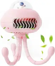 baby stroller fan - toddler beach | portable fan for stroller | Rechargeable Fan with Flexible Tripod | Mini USB Cooling Fan for Baby Car Seat, Crib, Travel & Outdoor Use