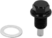 XYWHPGV M12 X 1.5mm Thread Black Magnetic Auto Car Oil Pan Drain Bolt Kit W Washer(ef0bb b2732 cbed6 91b4a 9a0b3 7b27c