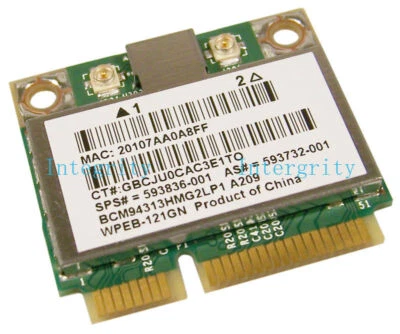 HP Pavilion dm4-1173cl 14" Genuine Wireless Wifi Card 593836-001 BCM94313HMG2LP1