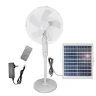 16-inch Solar Oscillating Standing Fan,15000mAh Rechargeable Mobile Floor