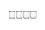 4pc Mikasa Sorrento Crystal Tumbler Drinking Glass Set 400ml