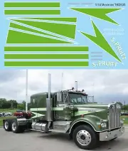 1/14 Conversion Decals for Grand Hauler Tamiya Movin on Kenworth Decal TBD535