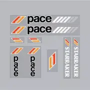 Pace - STARRAKER - white decal set - old school bmx