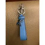 COACH 藍色彩虹吊飾 包包吊飾 手機吊飾 零錢包吊飾 鑰匙圈 真皮 配件 正品