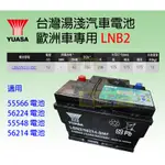 湯淺 YUASA  LBN3 (56638.57114適用) 歐規 12V 免保養電池