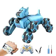 Robotic Dogs for Kids - Portable 8WD Smart Robot Dog - Interactive Climbing Puppy with Music & Light, Electric Robotic Animals for Homes, Schools