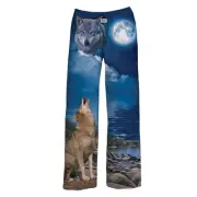 Howling Wolf Relaxed Fit Drawstring Lounge Pants