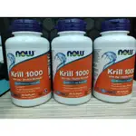 NOW FOODS  磷蝦油1000，KRILL OIL ，60 粒軟膠囊