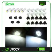 White T5 T10 Kit For Chevrolet Instrument Panel Cluster Dash LED Bulb Light Lamp