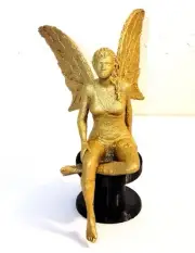 GOLDEN QUIESCENT FAIRY Collectible Decor By Harold Scott (Hase) 6.1"H x 6"L x4"W