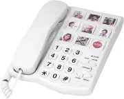 Big Button Corded Telephone with Speaker for Seniors Elderly, Amplified One Butt
