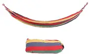 Lightweight Camping Hammock, Camping Hammock Folded with Storage Bag for Traveling Hiking for Most People(Color bar red, Blue)