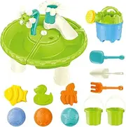 Kids Sand Table | 13X Toddler Water Table,Sensory Beach Playset Interactive Preschool Toy for Boys Girls Hot Weather Fun Backyard Patio Park Picnic Playhouse