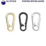 Gold/Silver/Gun Black Snap Hook Carabiner Clip Lock Key Ring for Leather Craft