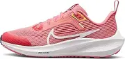 [Nike] Unisex Children's Air Zoom Pegasus 40 (Gs) Trainers, Coral Chalk White Citron Pulse, 35 EU