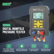 9.45" Refrigeration Digital Manifold Gauge Vacuum Pressure Temperature Tester