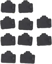 Ethernet Hub Port RJ45 Anti Dust Cover Cap Protector Plug 10Pcs Black
