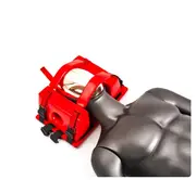 Red Emergency Rescue Head Fixator Water Rescue Stretcher Plate Head Immobilizer Swimming Pool Aid Equipment