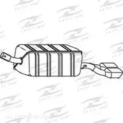 Redback Mufflers Bolt-On to suit Calibra Ye DOHC RM - M6171