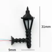 10PC Miniatures Lot HO/OO 1:100 1:150 1:200 Scale LED Wall Lamps Courtyard Light