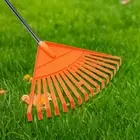 Reliable Gardening Equipment Larger Leaf Rake Adjustable Handle Non-slip Garden